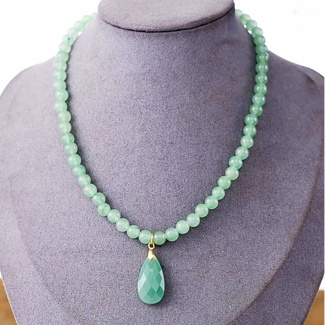 Sacred Teardrop Crystal Necklace