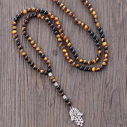 Good Fortune Tiger's Eye Mala