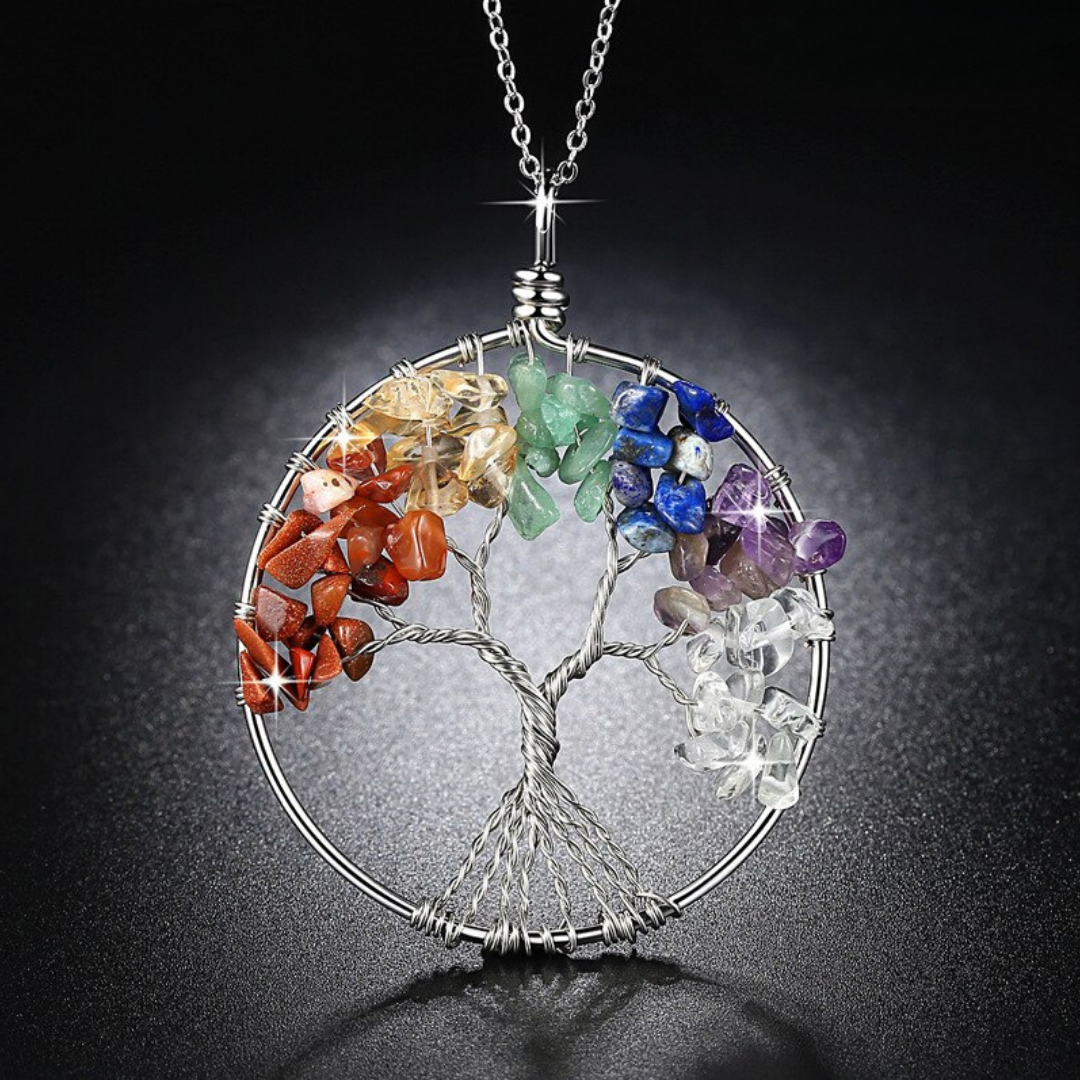 7 Chakra Tree Of Life Necklace