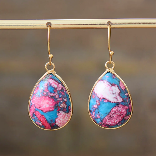 Cotton Candy Jasper Earrings