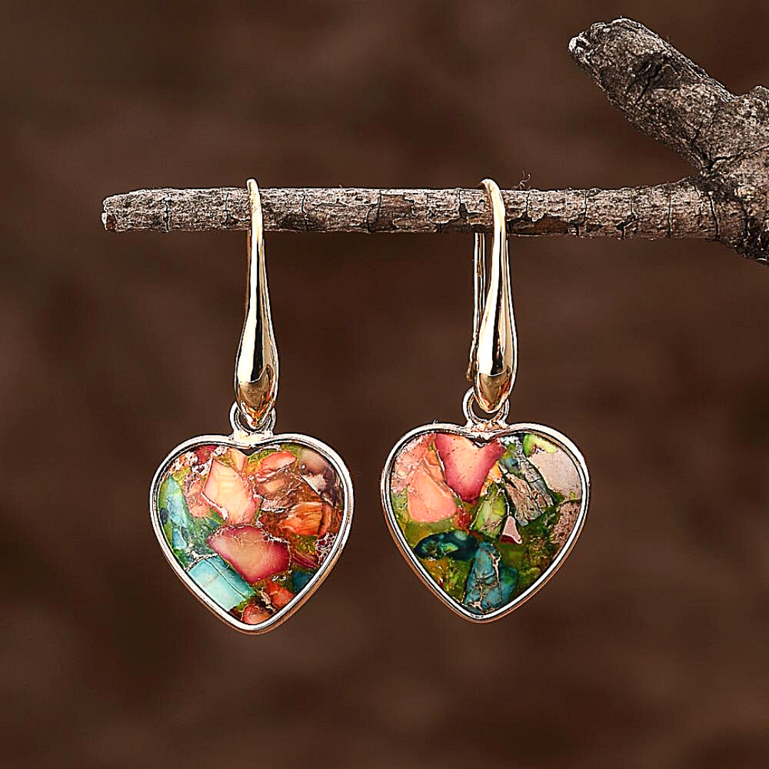 Divine Warrior Heart Earrings