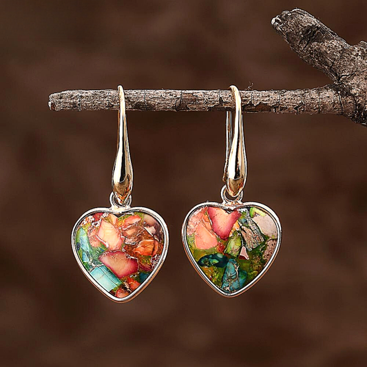 Divine Warrior Heart Earrings