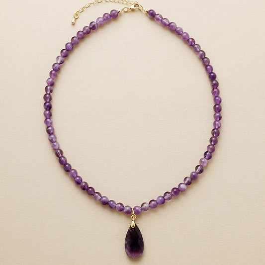 Sacred Teardrop Crystal Necklace