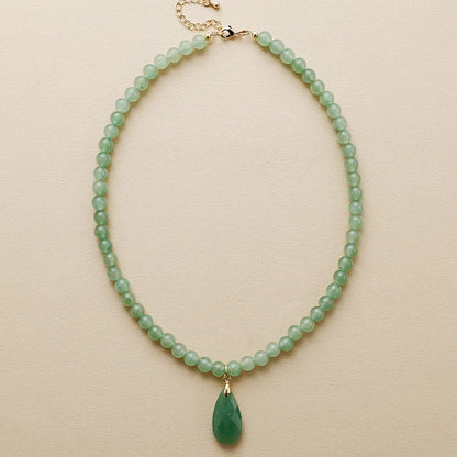 Sacred Teardrop Crystal Necklace