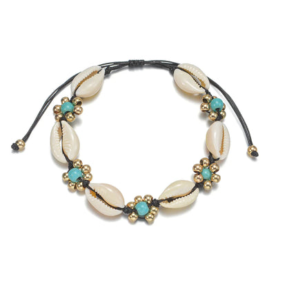 Turquoise Flower Anklet