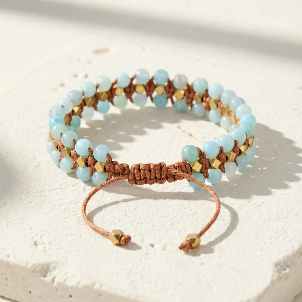 Woven Amazonite Bracelet