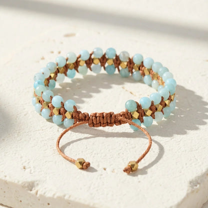 Woven Amazonite Bracelet