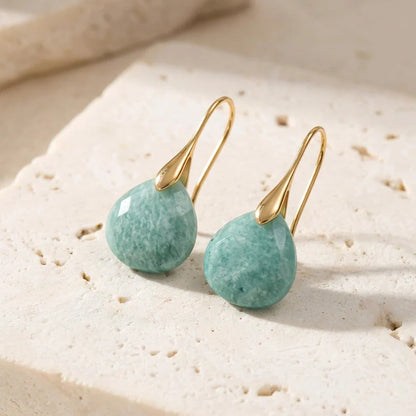 Balancing Amazonite Drop Earrings