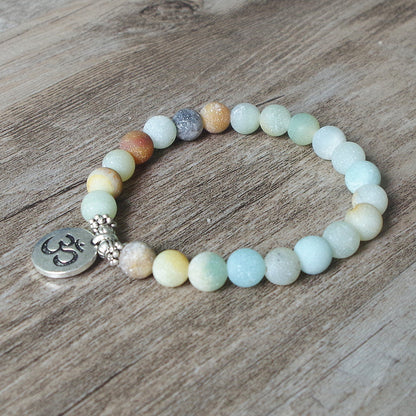 Karmic Frosted Amazonite Bracelet